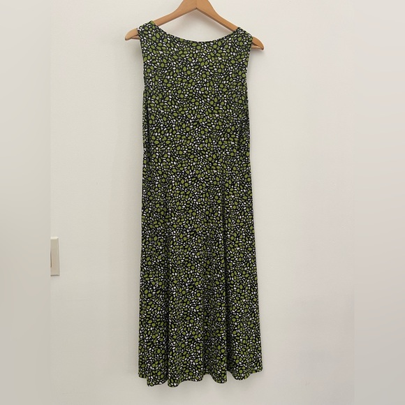 Julian Taylor navy blue green white knit tank dress size 12 - Picture 3 of 4